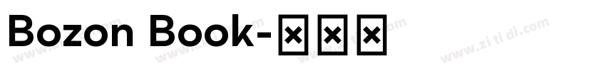 Bozon Book字体转换